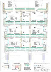 Coupe transversale du bâtiment