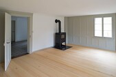 Swedish oven on new parquet