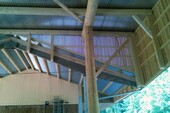 Structure porteuse dans le bâtiment fini