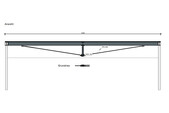 Sub-span steel girder with a span of 16 meters