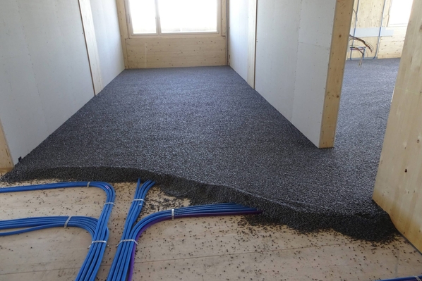 Elastic bound dry fill