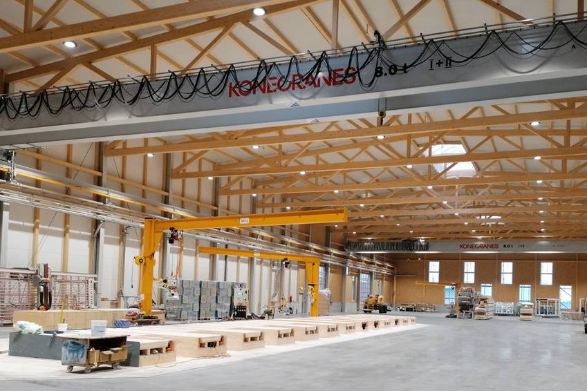 Production hall von Siebenthal Holzbau AG