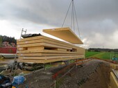 Delivery of CLT panels to the construction site