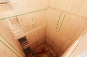 The staircase core is in place. The liquid concrete is poured in afterwards
