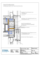 Elementebefestigung Südfassade